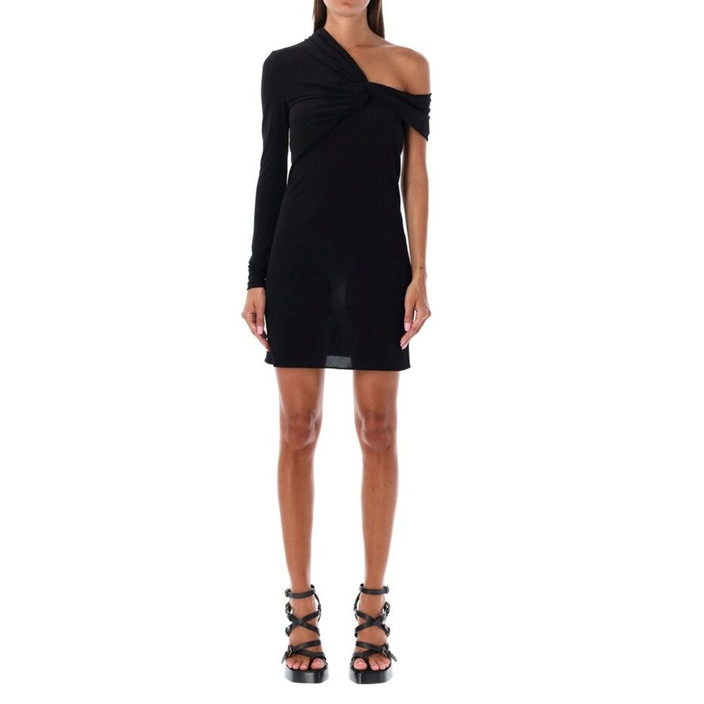 Saint Laurent Black Viscose Cocktail Dress