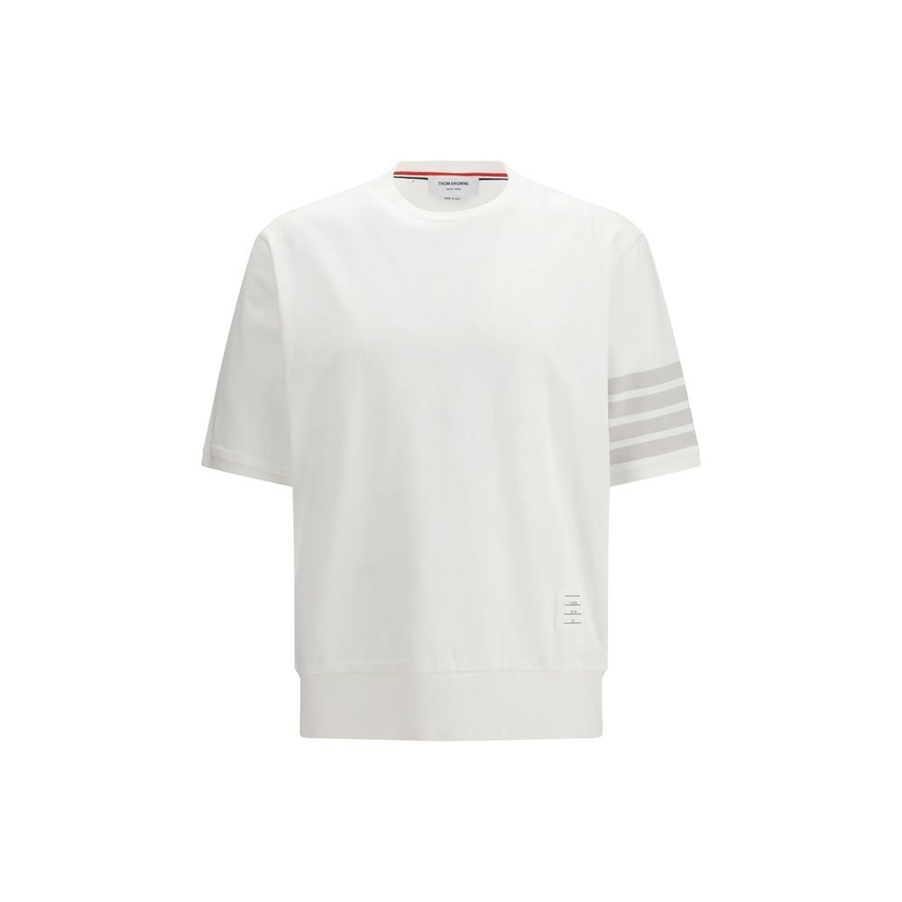 Thom Browne White Cotton T-Shirt