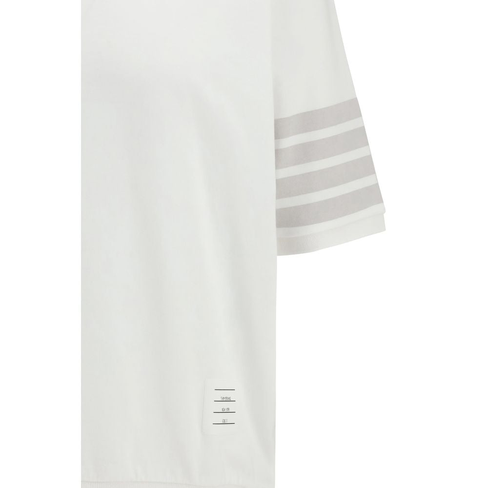 Thom Browne White Cotton T-Shirt
