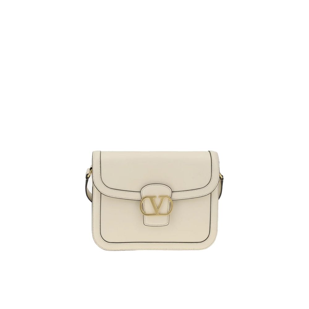 Valentino Garavani White Leather Shoulder Bag LUNESCAPE