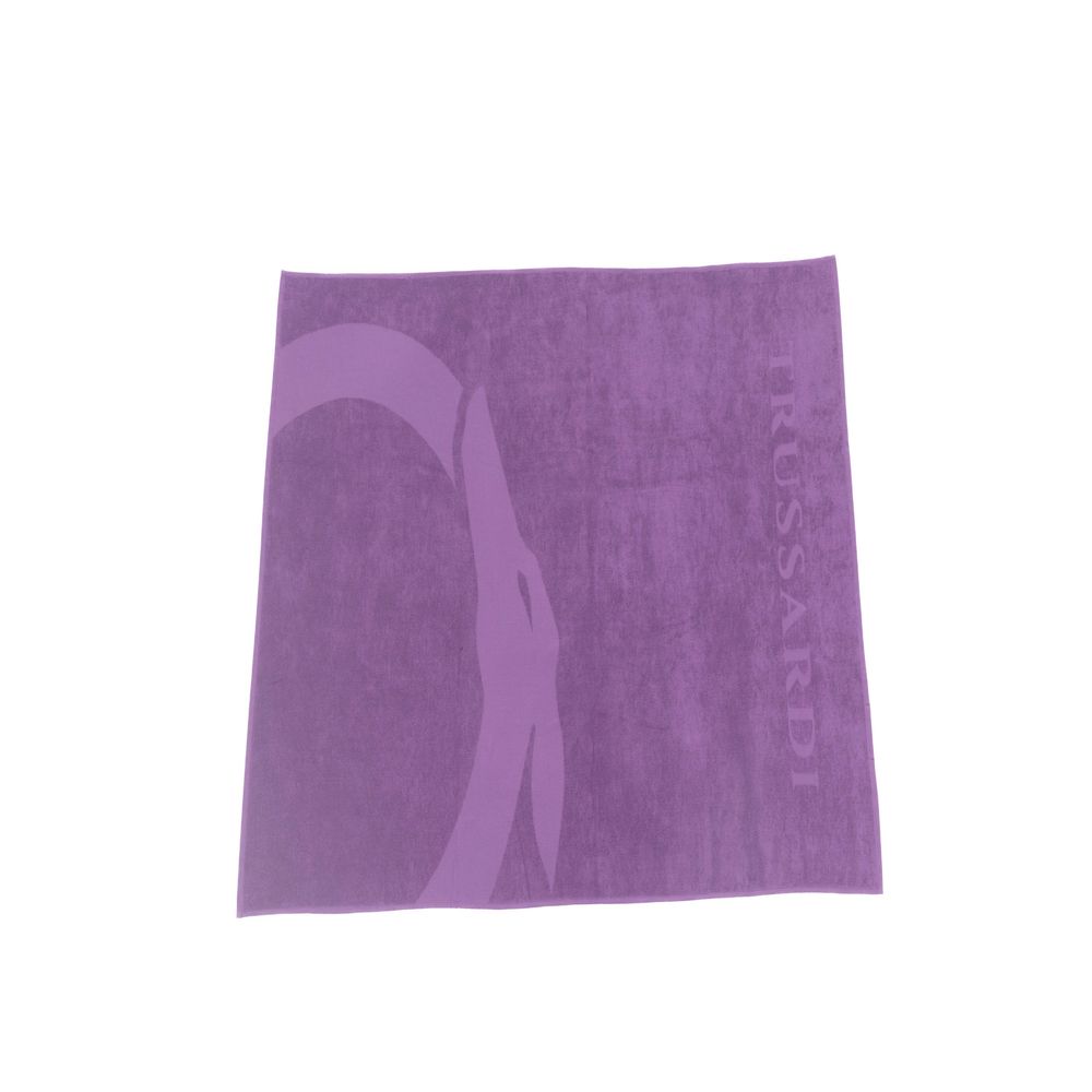 Trussardi Beachwear Purple Beach Towel