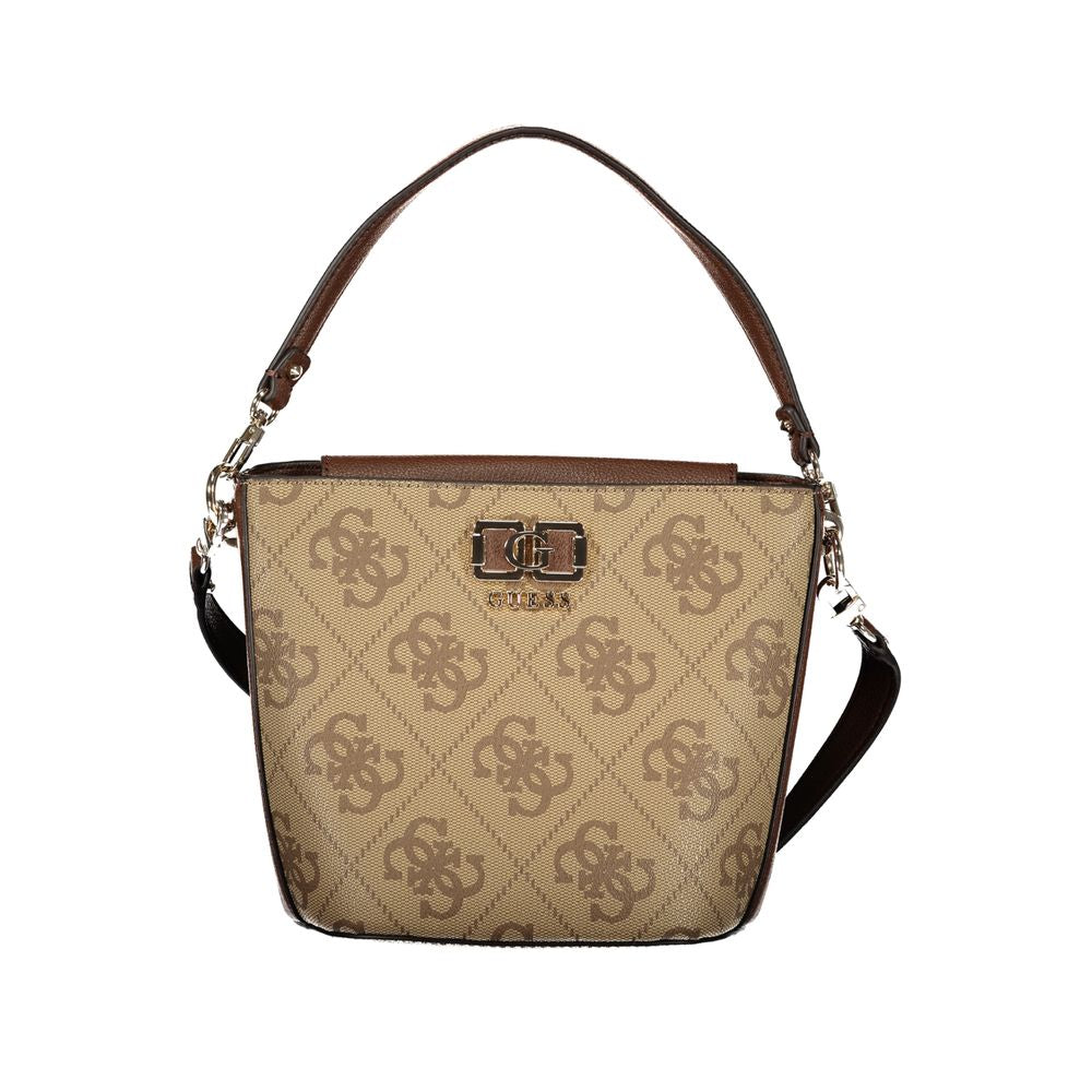 Guess Jeans Brown Polyurethane Women's Handbag LUNESCAPE
