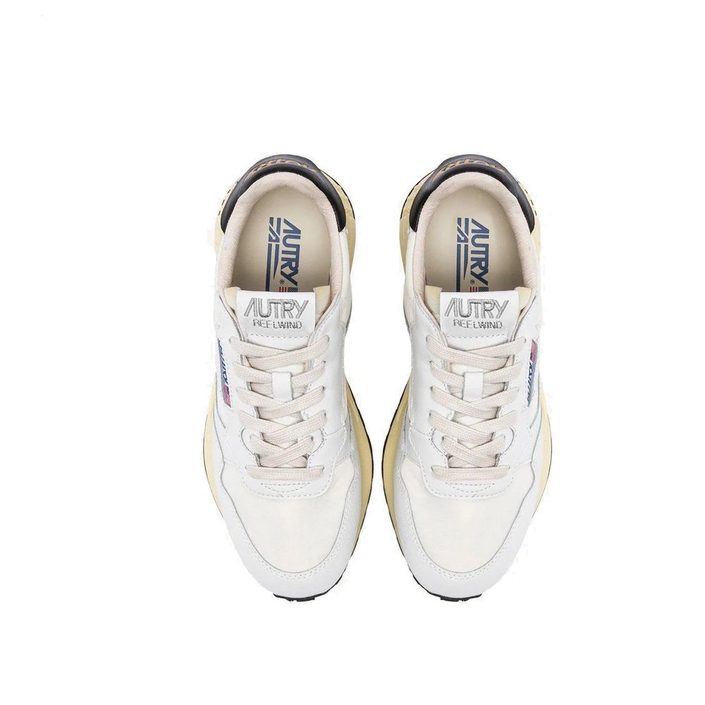 Autry White Leather Athletic Sneakers