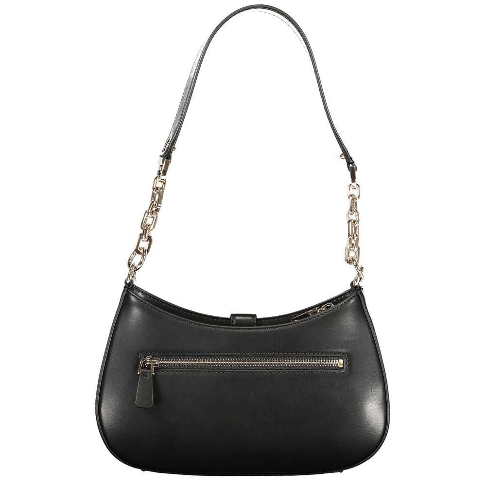 Guess Jeans Black Polyurethane Women Handbag LUNESCAPE