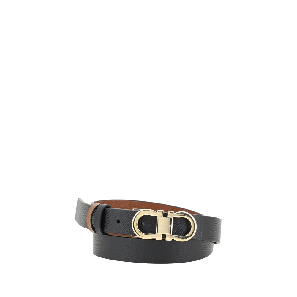 Ferragamo Brown Calf Leather Bos Taurus Regular Belt