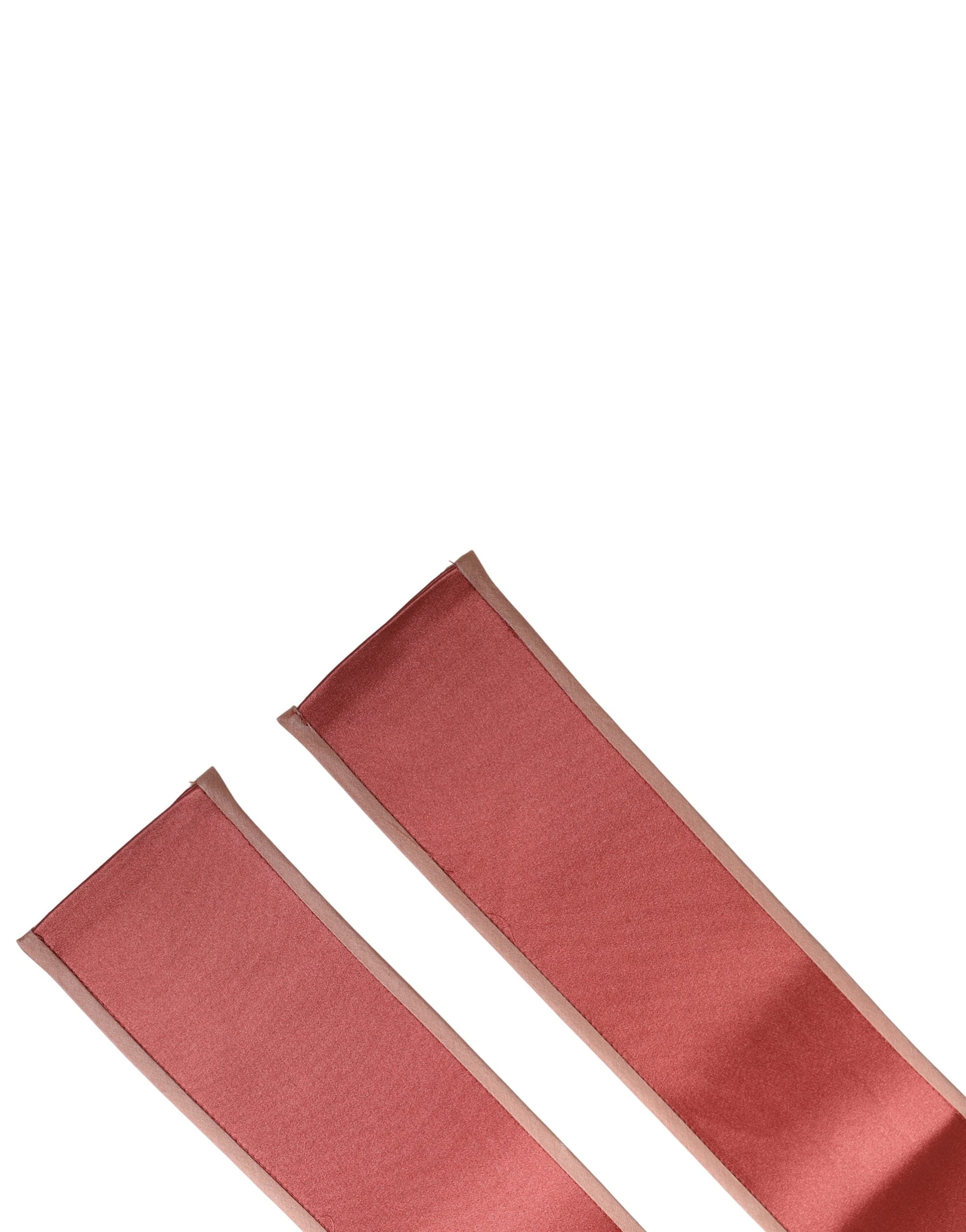 Dolce & Gabbana Pink Silk Satin Waist Women Cintura Belt