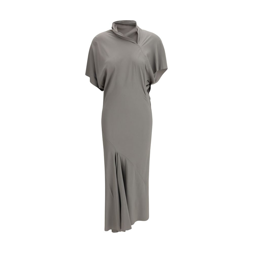 Rick Owens Gray Acetate Casual Dress LUNESCAPE