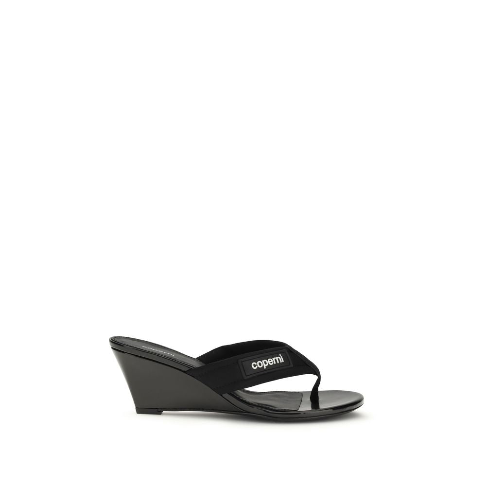 Coperni Black Polyamide Wedge Sandals LUNESCAPE