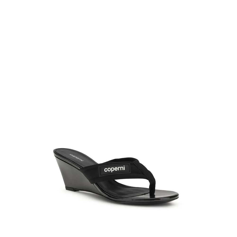 Coperni Black Polyamide Wedge Sandals LUNESCAPE