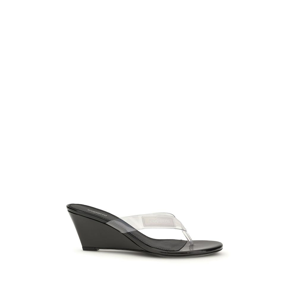 Coperni Black Pvc Flip-Flop Sandals LUNESCAPE