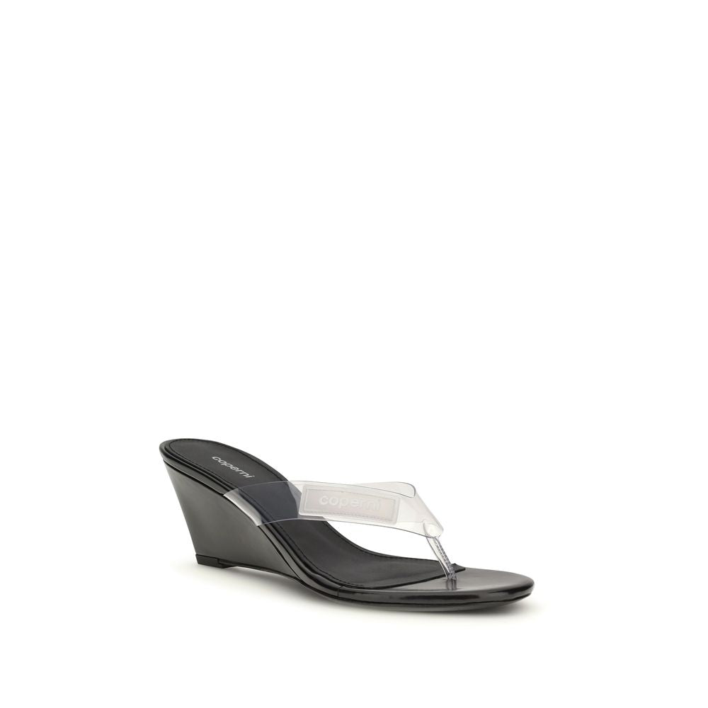 Coperni Black Pvc Flip-Flop Sandals LUNESCAPE