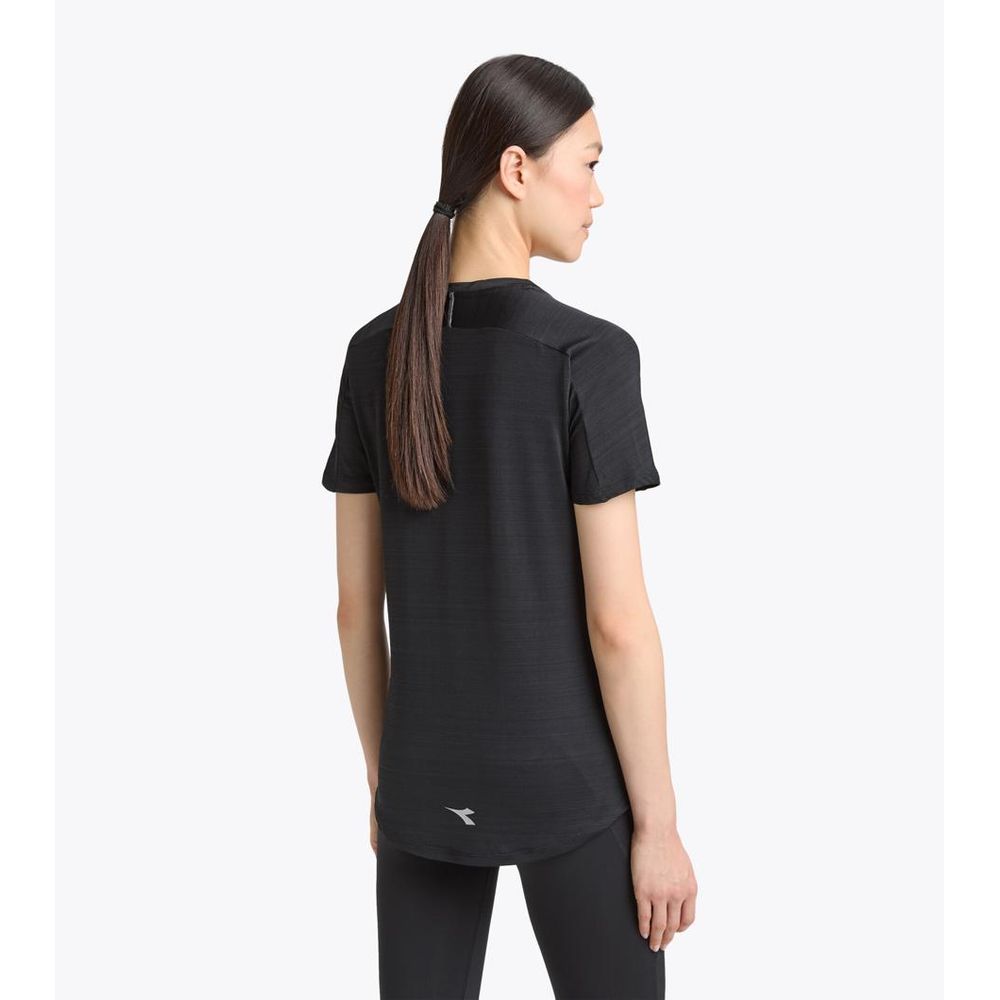 Diadora Black Polyester T-Shirt