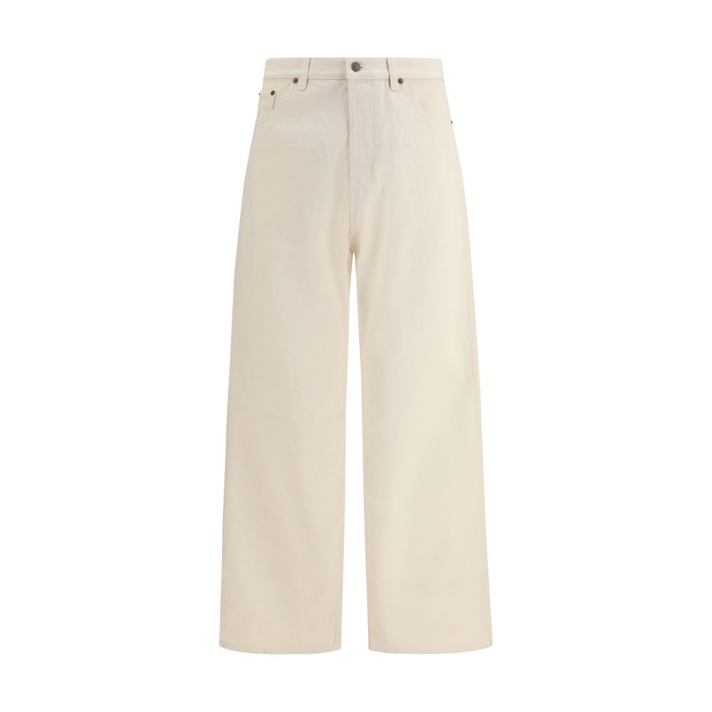 Valentino Garavani Beige Cotton Casual Pants