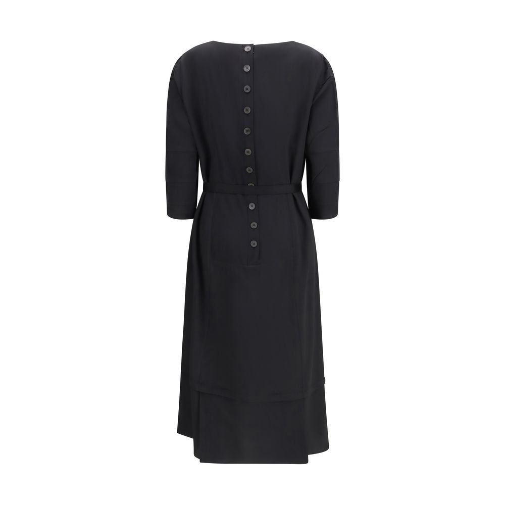 Prada Black Acetate Casual Dress LUNESCAPE