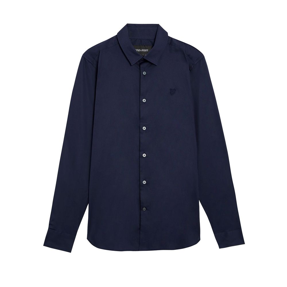 Lyle & Scott Blue Cotton Dress Shirt LUNESCAPE
