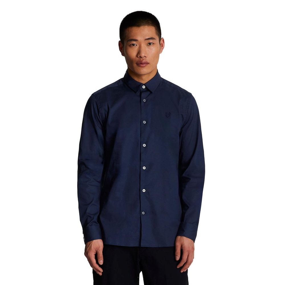 Lyle & Scott Blue Cotton Dress Shirt LUNESCAPE
