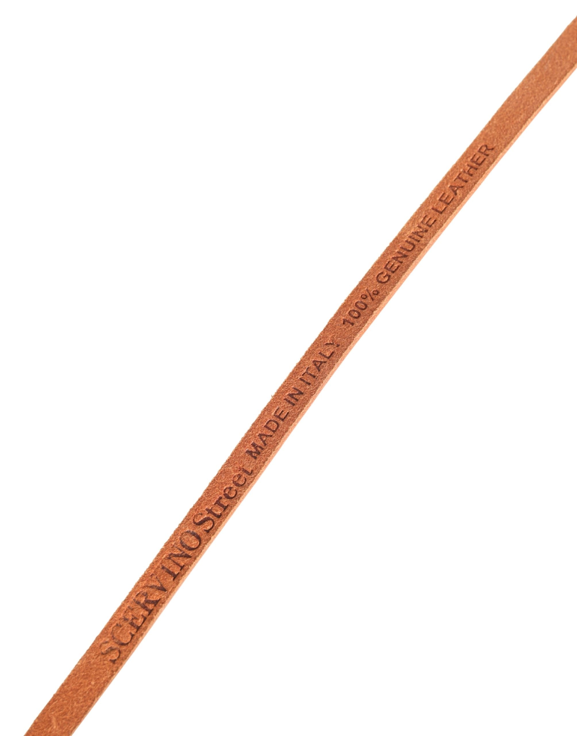 Scervino Street Women Orange Silver Metal Buckle Skinny Belt