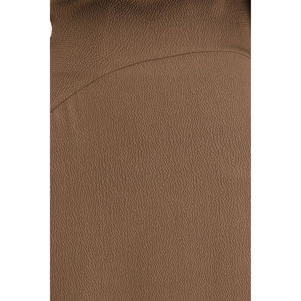 Petar Petrov Brown Silk Casual Dress