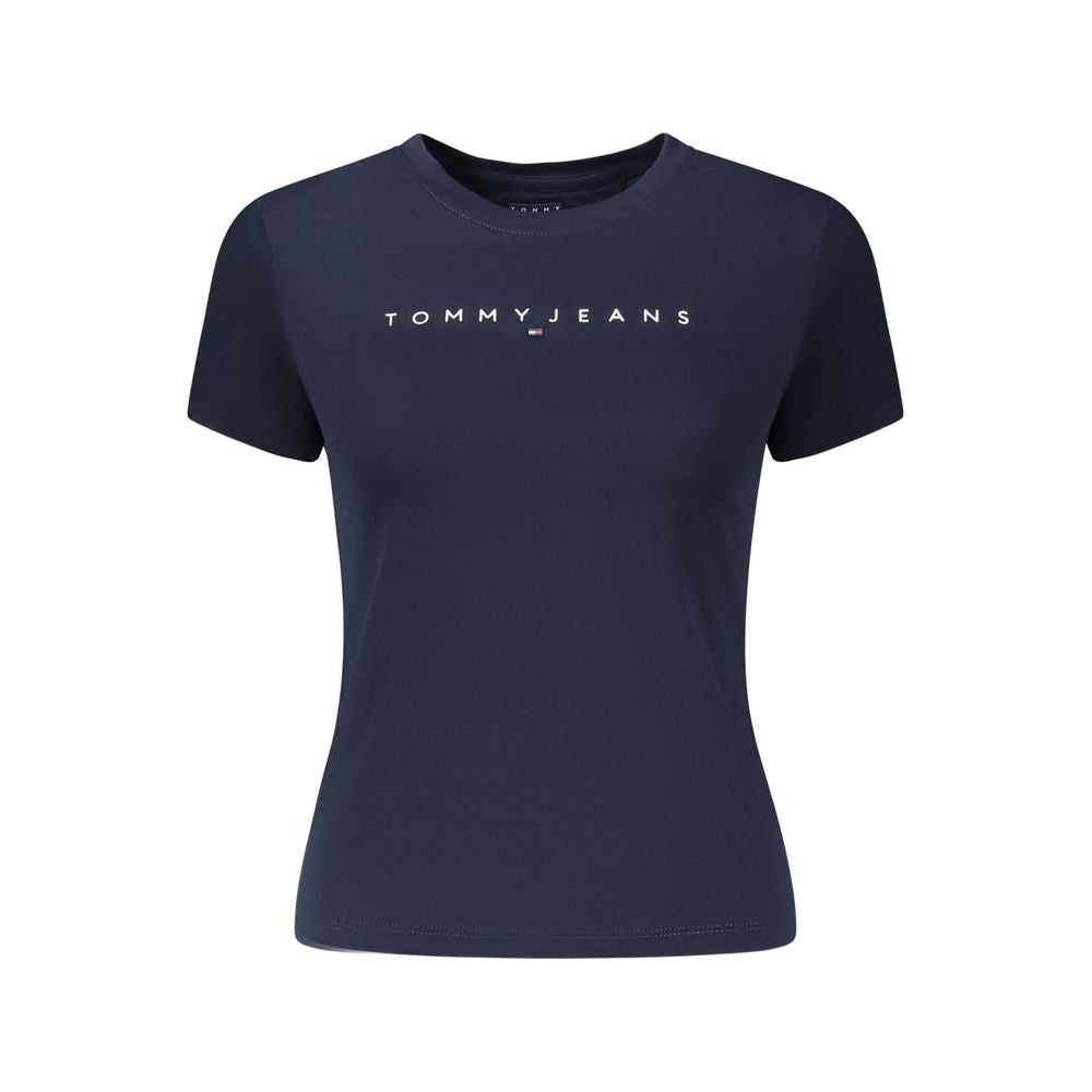 Tommy Hilfiger Blue Cotton Women T-Shirt LUNESCAPE