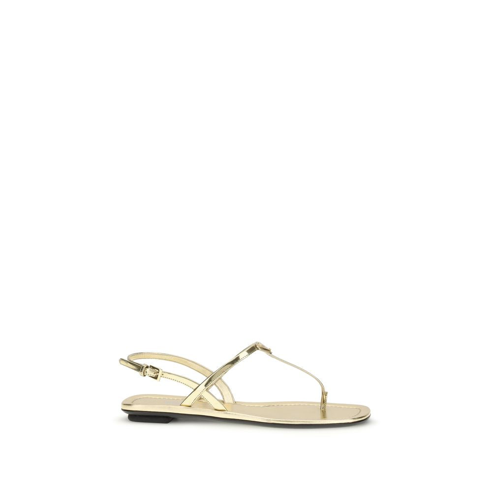 Prada Silver Calf Leather Bos Taurus Sandals LUNESCAPE