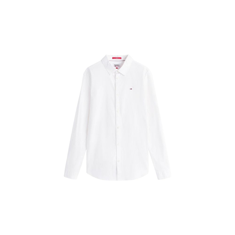 Tommy Hilfiger Jeans White Cotton Dress Shirt LUNESCAPE