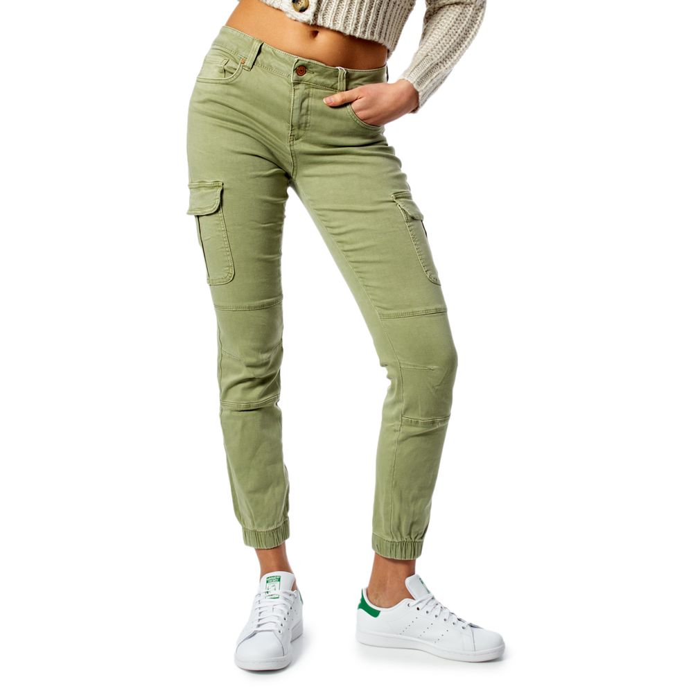 Only Green Cotton Cargo Pants