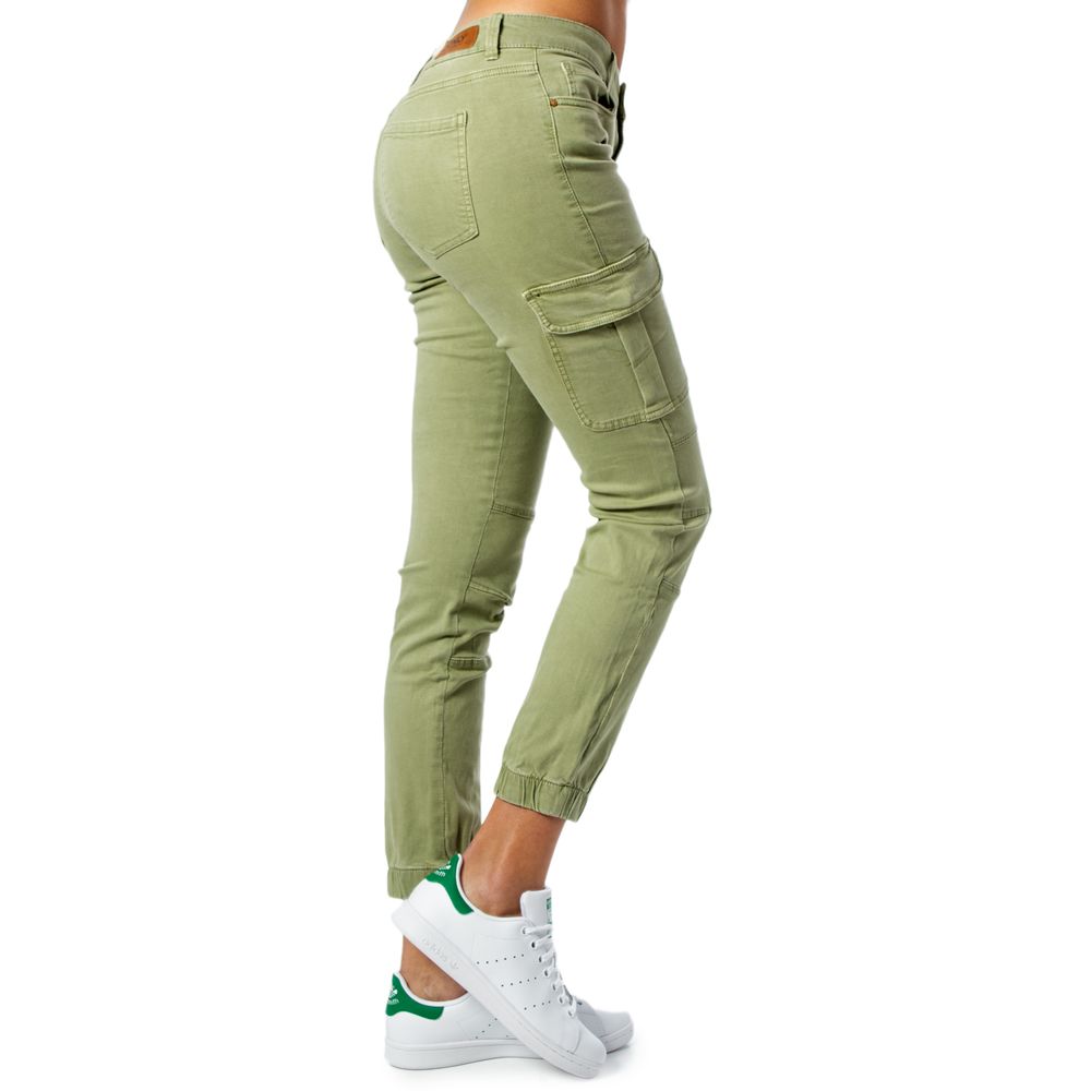 Only Green Cotton Cargo Pants