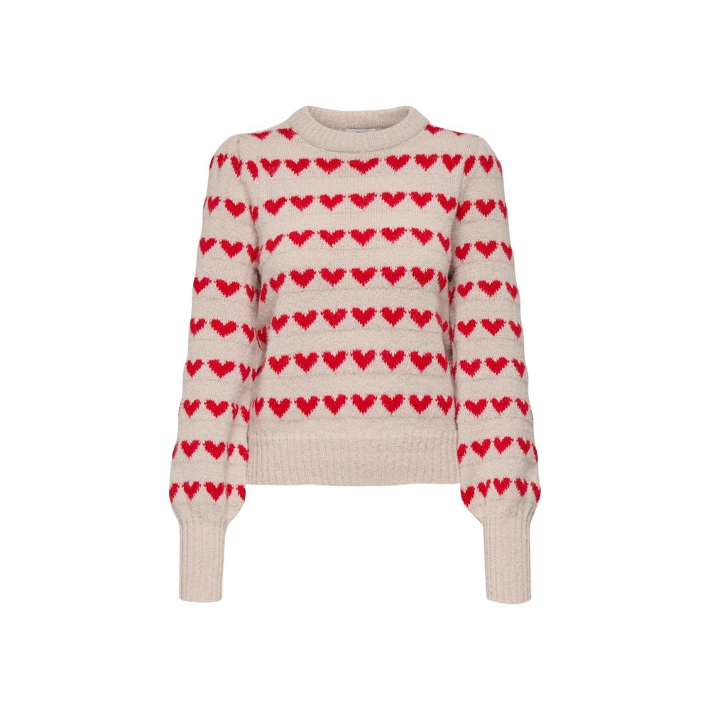 Jacqueline De Yong Beige Polyester Sweatshirt