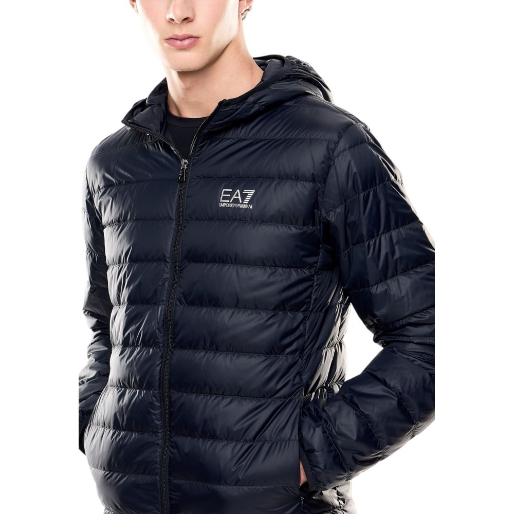 EA7 Emporio Armani Blue Polyamide Shell Jacket