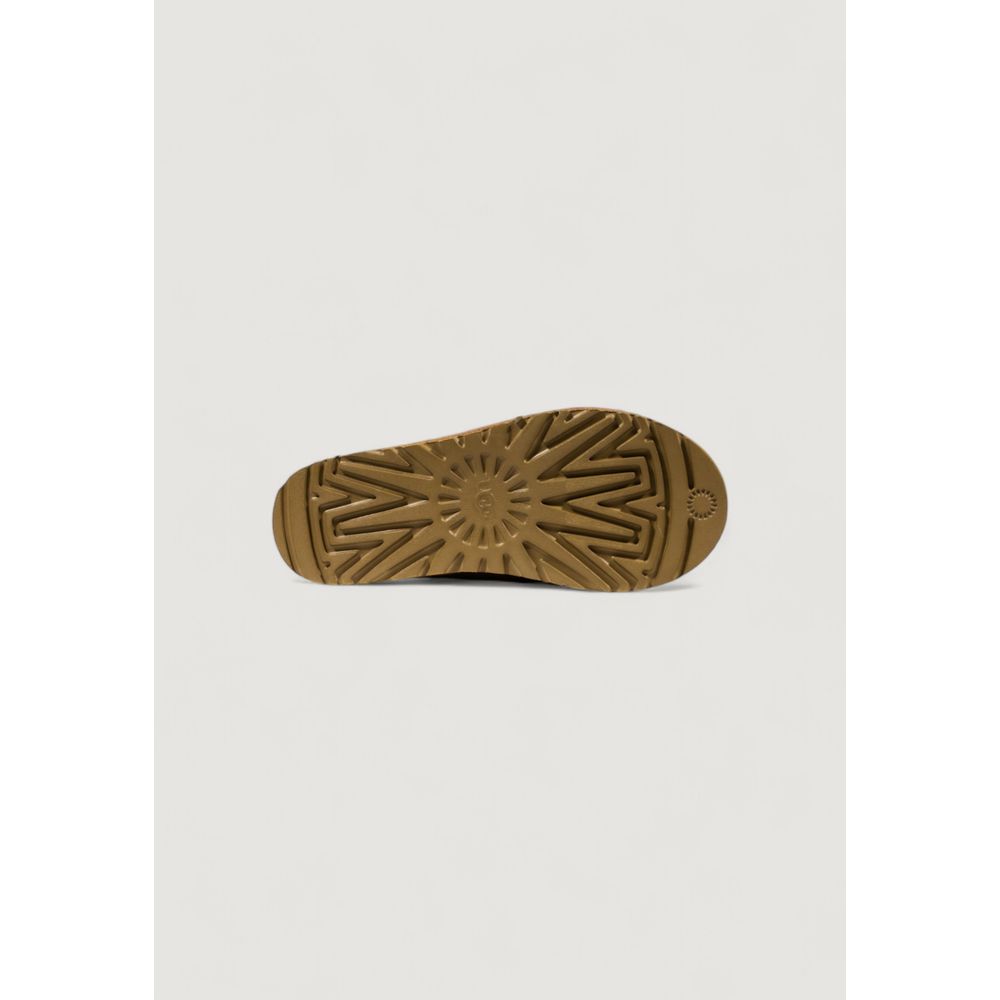 UGG Beige Leather Ankle Boots