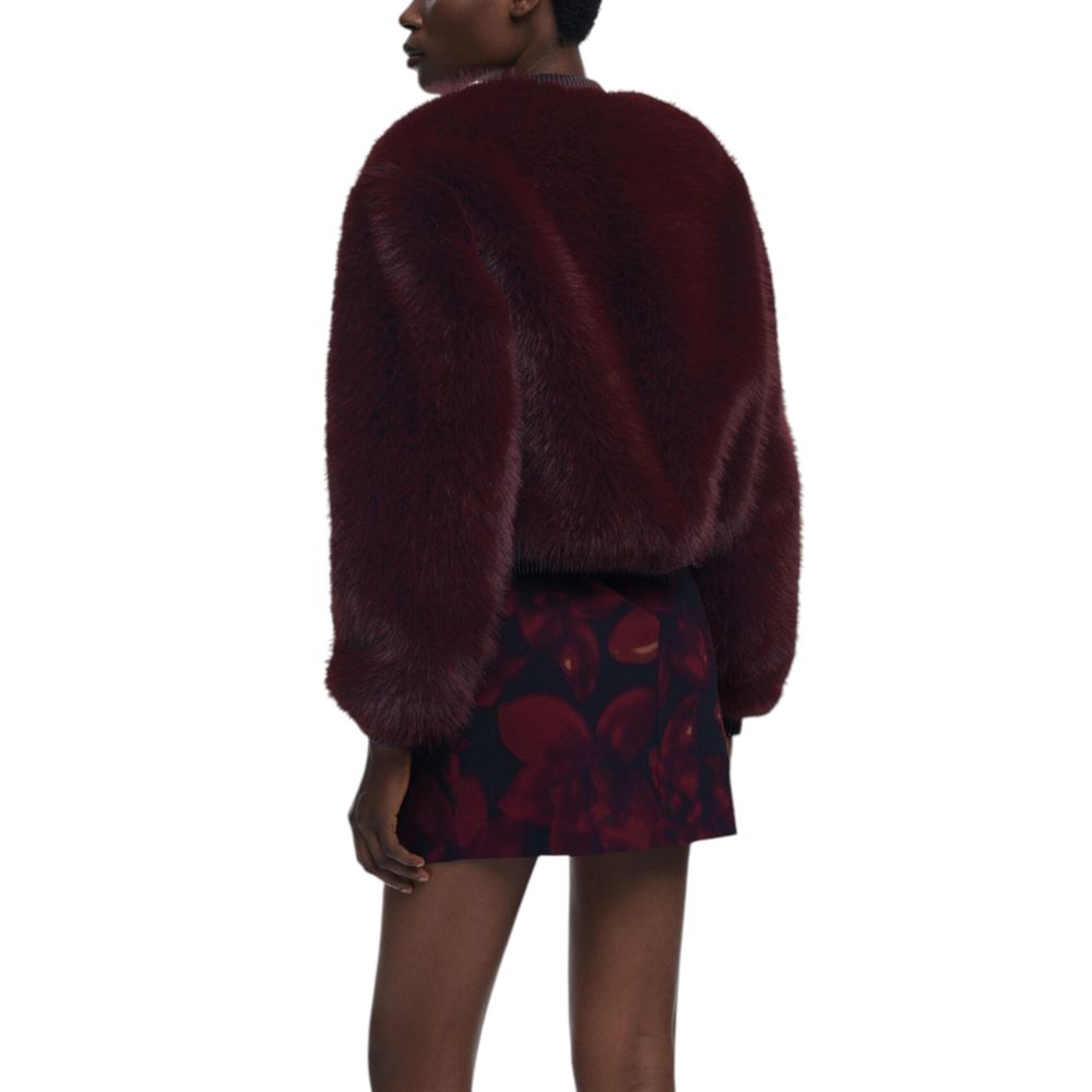 Desigual Bordeaux Polyester Jacket