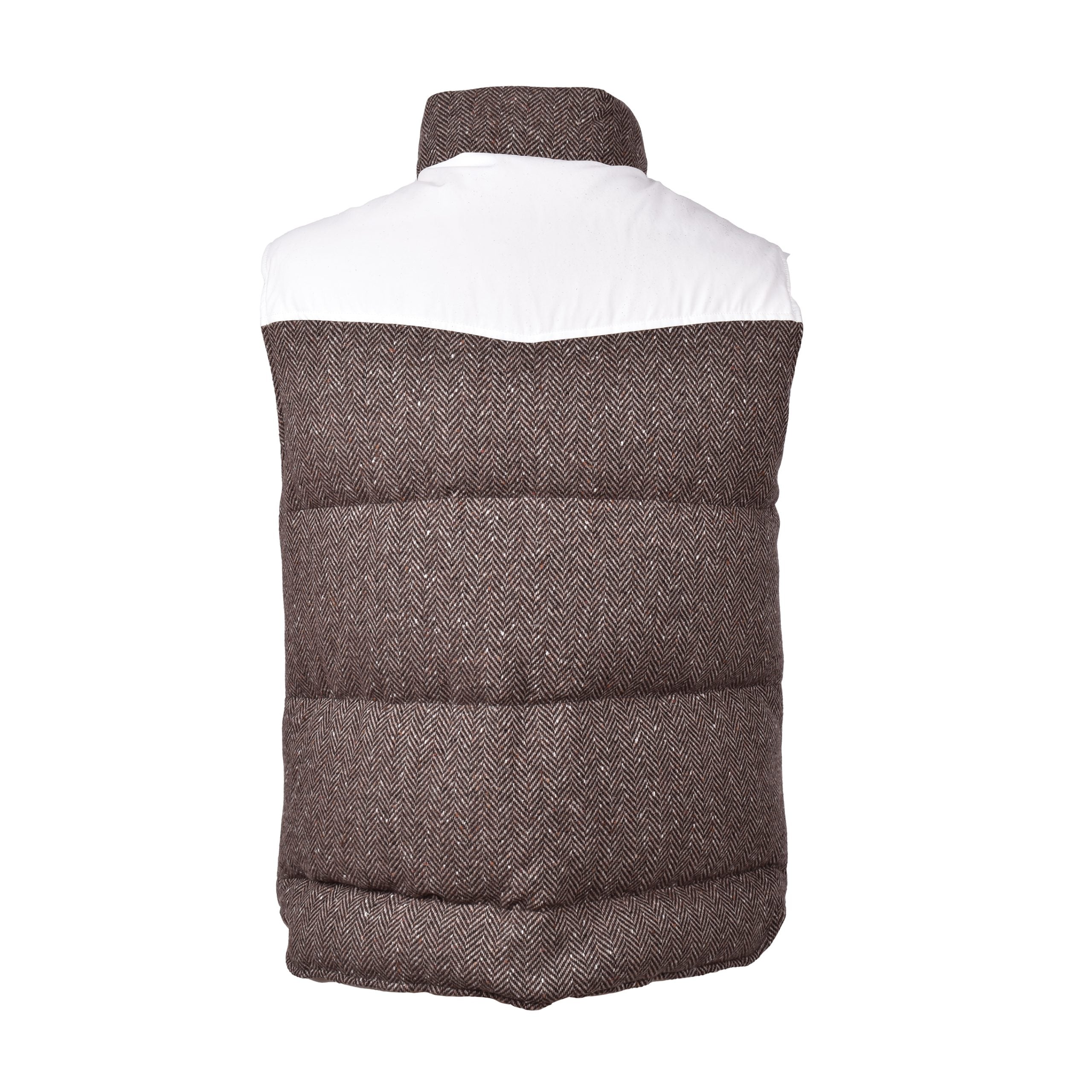 Brunello Cucinelli Brown Wool Sleveless Jacket LUNESCAPE