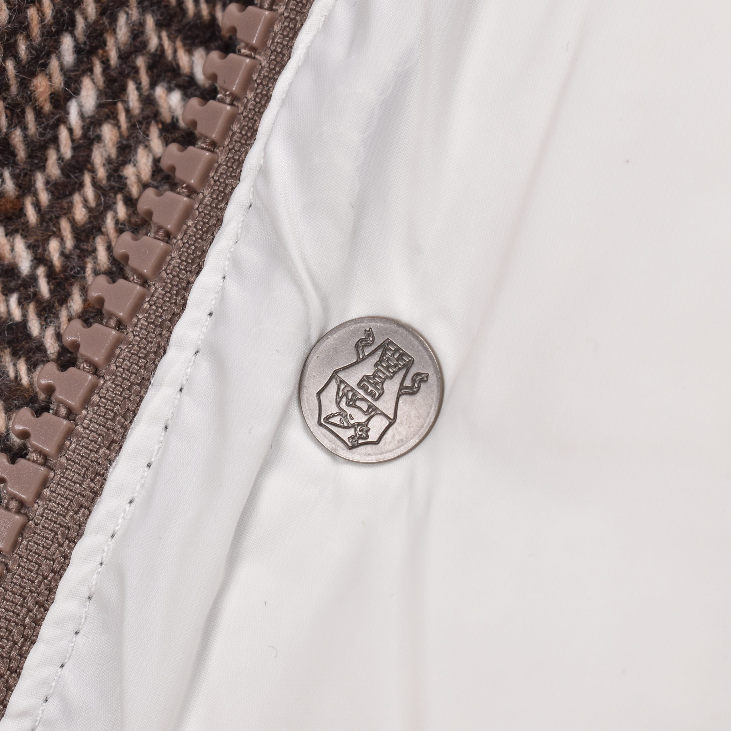 Brunello Cucinelli Brown Wool Sleveless Jacket LUNESCAPE