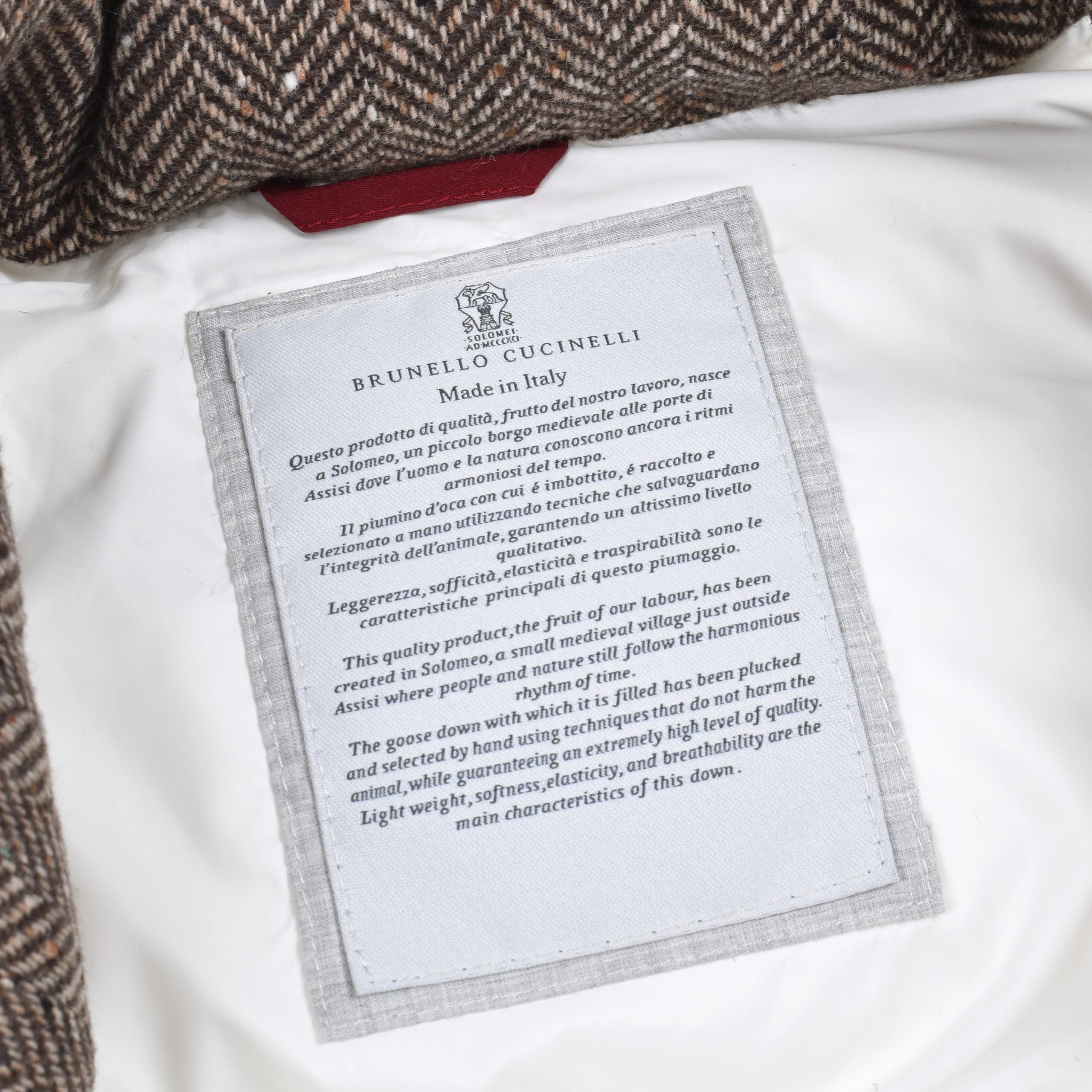 Brunello Cucinelli Brown Wool Sleveless Jacket LUNESCAPE