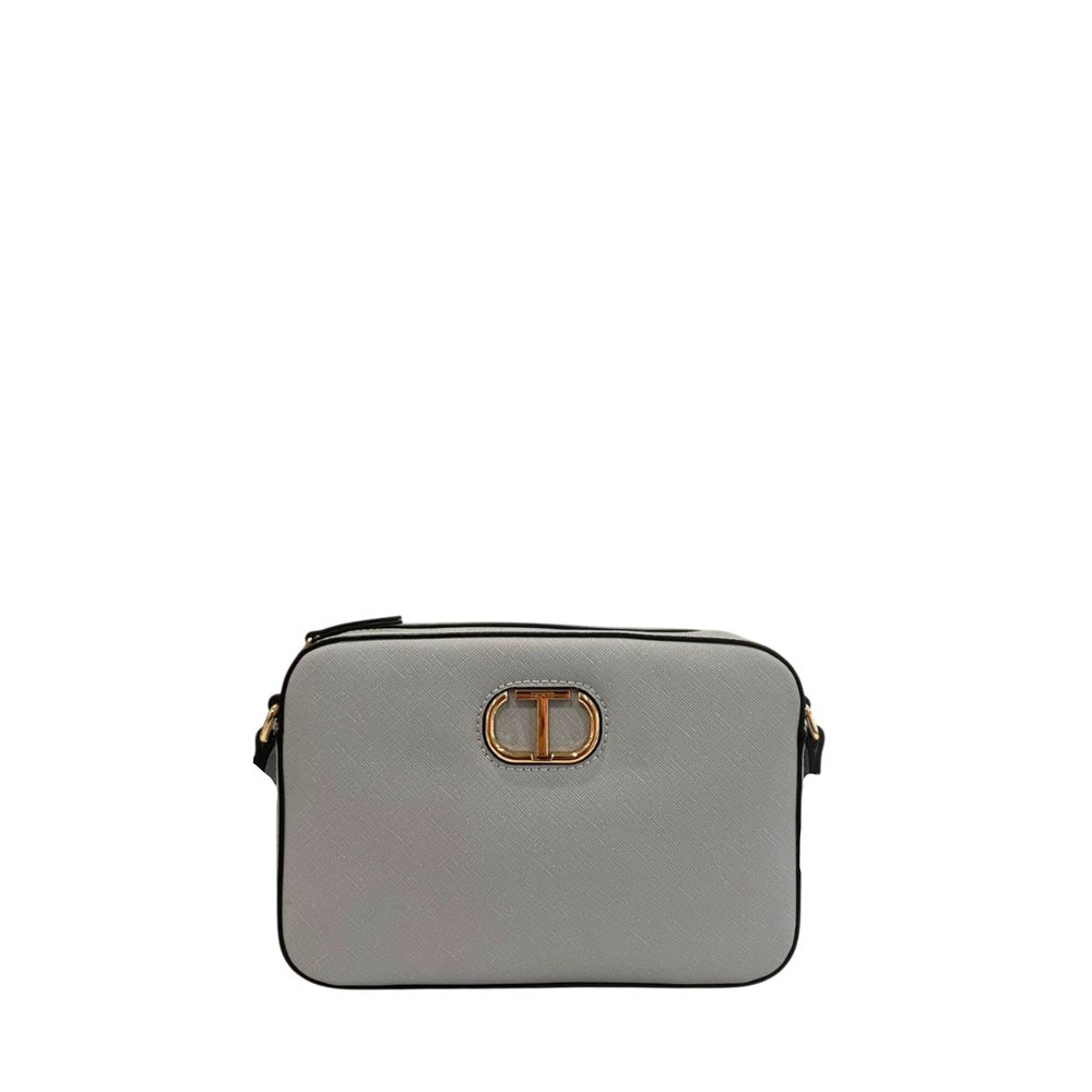 Twinset Blue PU Women Crossbody Bag LUNESCAPE