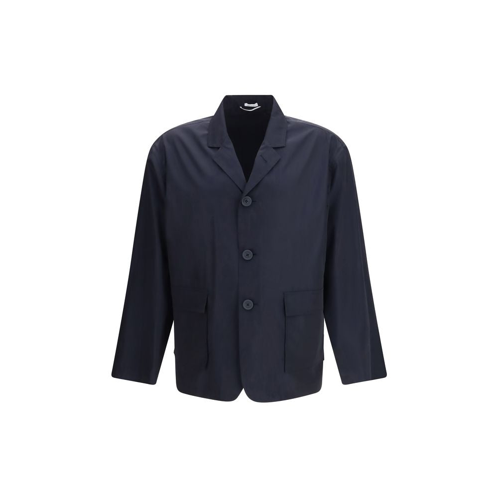 Thom Browne Blue Polyester Full-Length Jacket