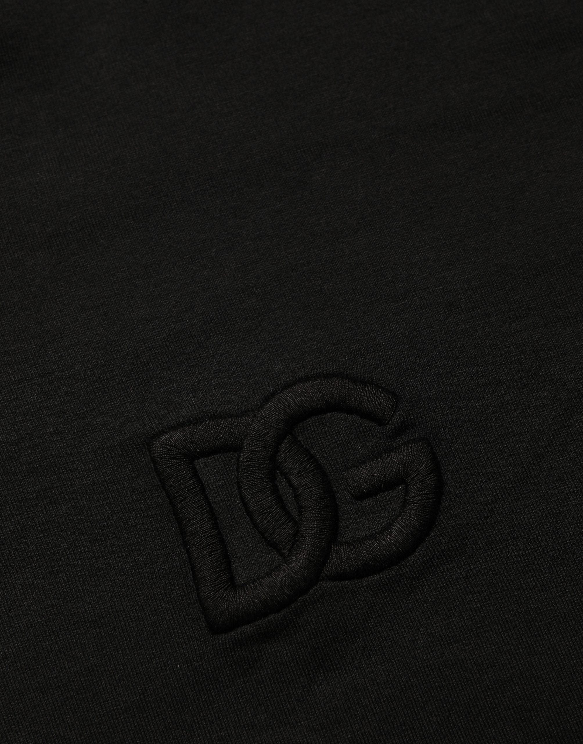 Dolce & Gabbana Black Cotton Short Sleeves Crew Neck  T-shirt