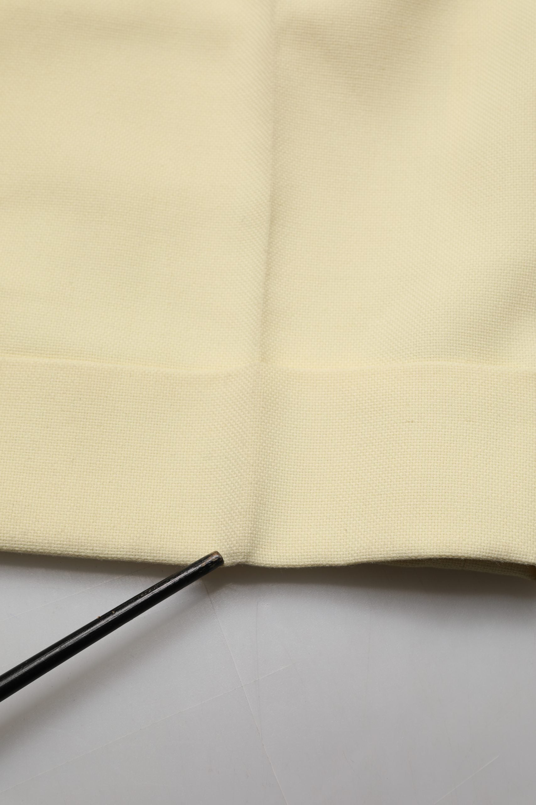 Ganni Yellow High Waisted Straight Pleated Trouser Pants