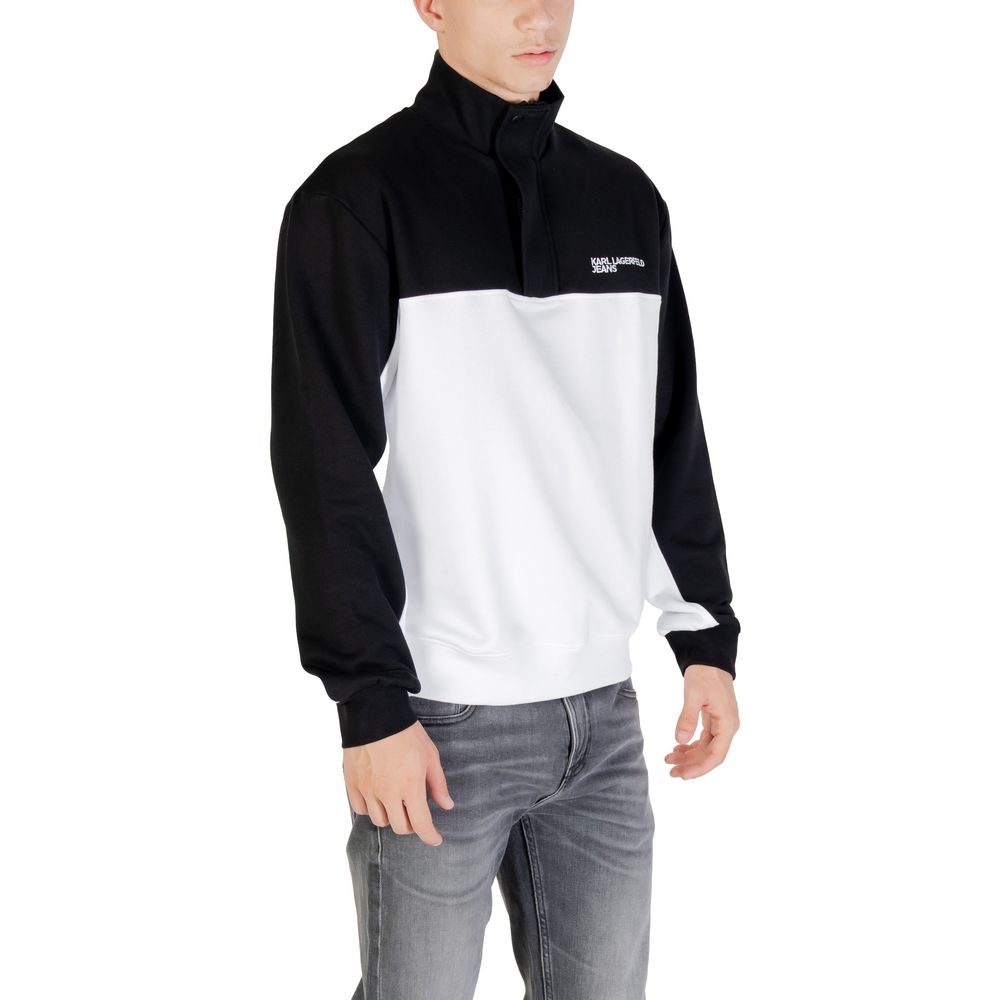 Karl Lagerfeld Black And White Horn Sweatshirt