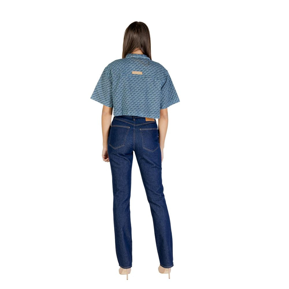 Colcci Blue Cotton Shortsleeve Shirt