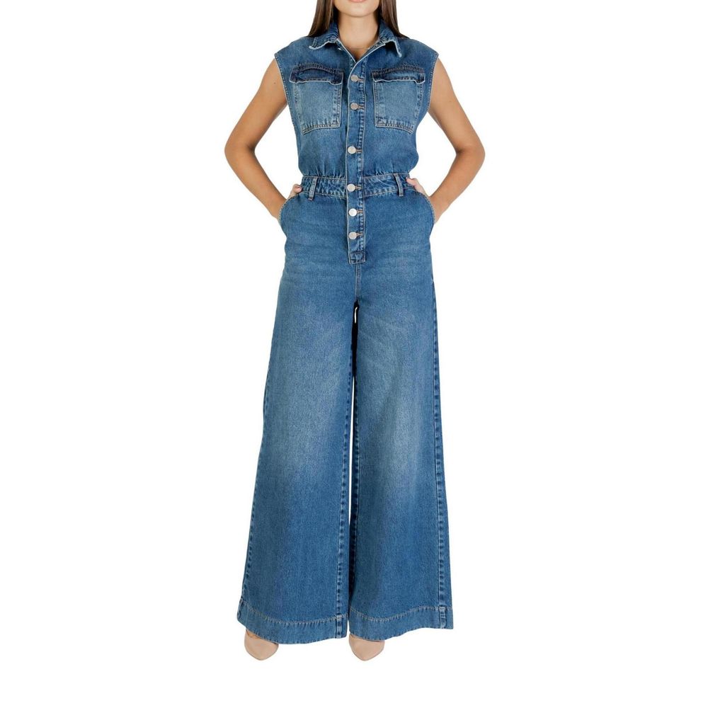 Colcci Blue Cotton Jumpsuit