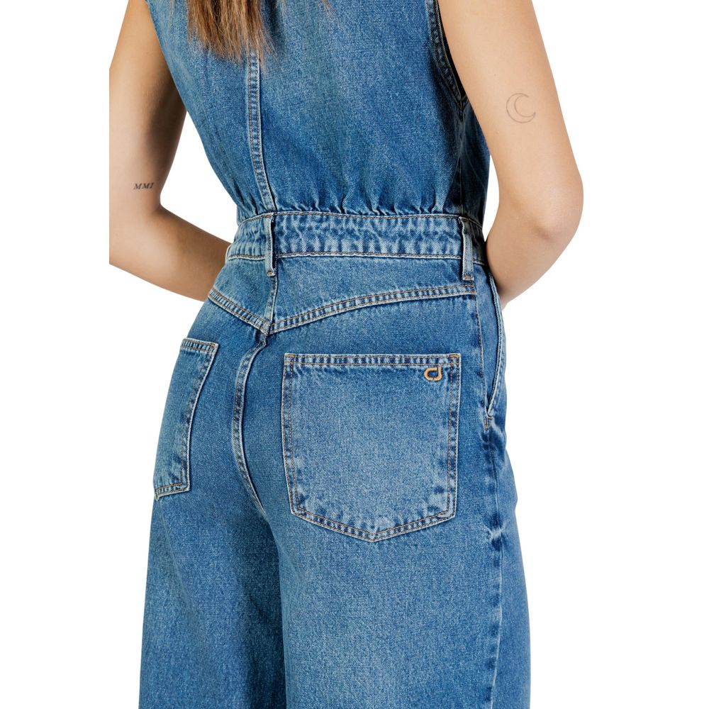 Colcci Blue Cotton Jumpsuit