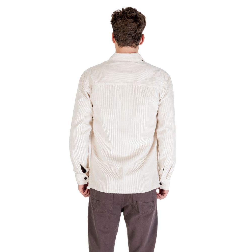 Gianni Lupo Cream Cotton Shell Jacket