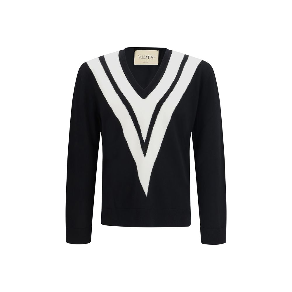 Valentino Garavani Black Wool Oves Aries Sweatshirt