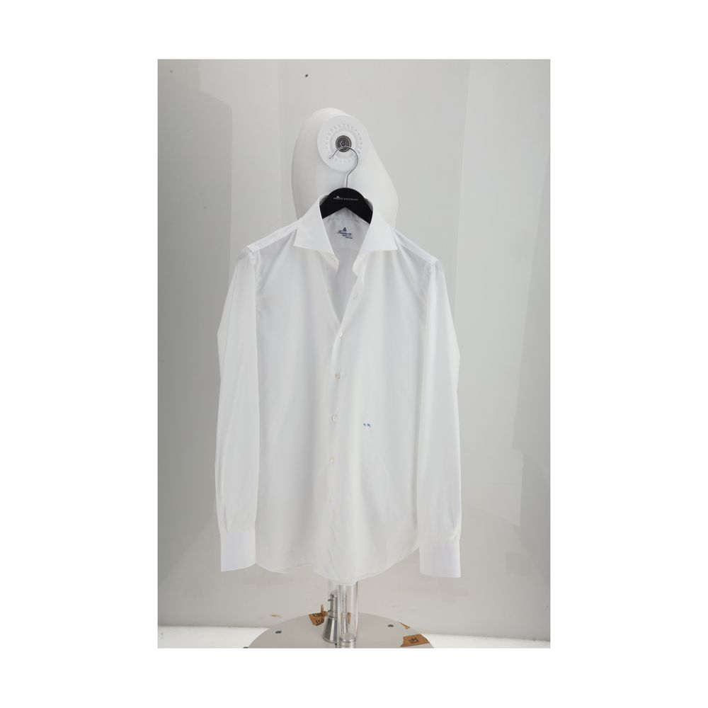 Finamore White Cotton Dress Shirt LUNESCAPE