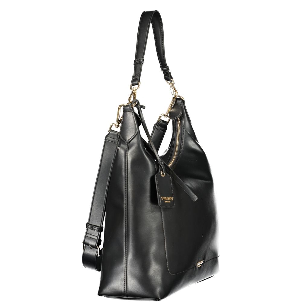 Twinset Nero Poliuretano Women Hobo Bag