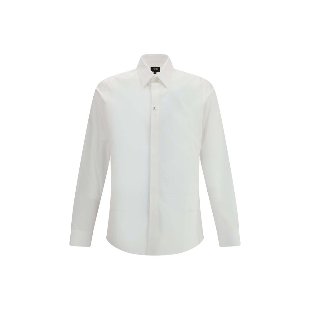 Fendi White Cotton Dress Shirt LUNESCAPE