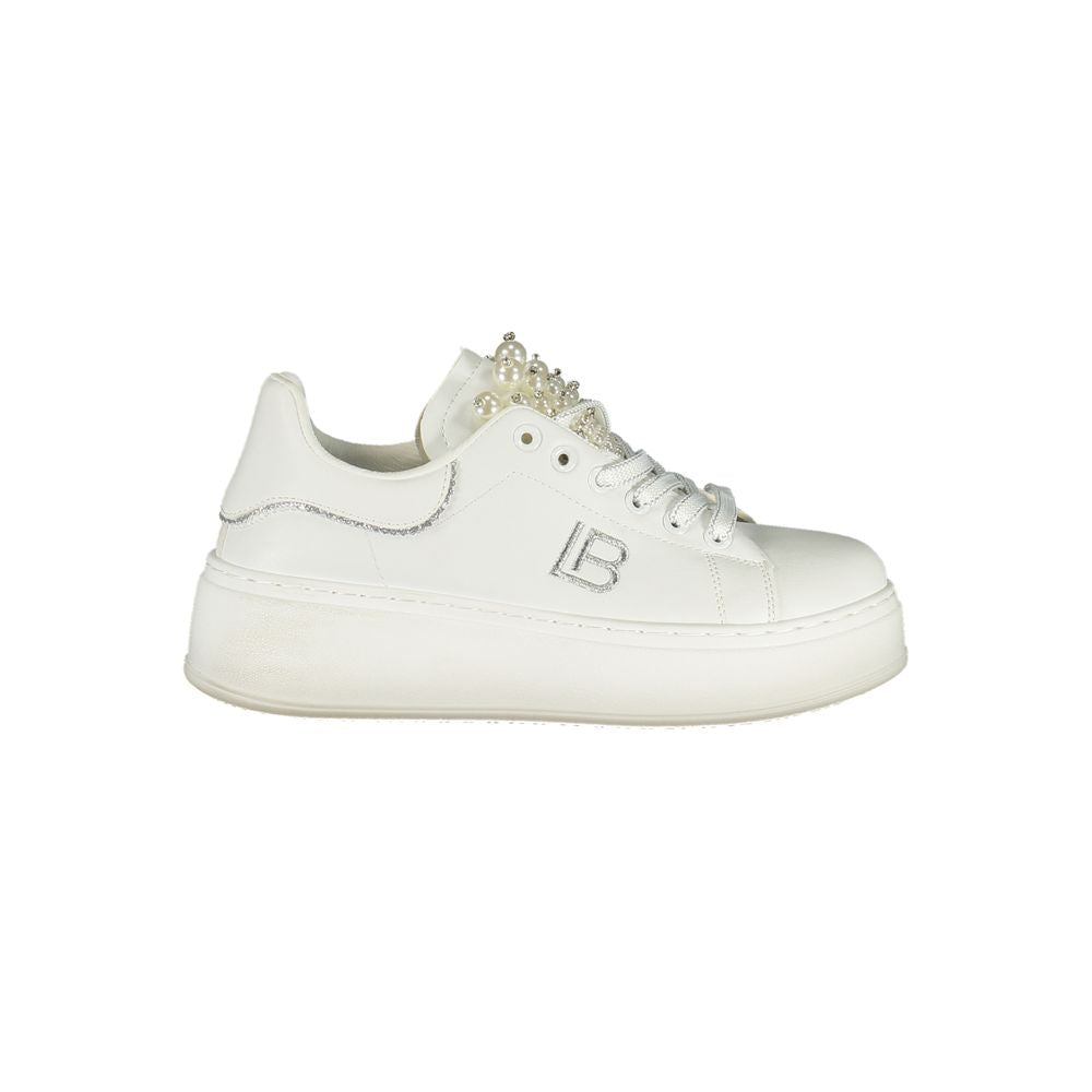 Laura Biagiotti Bianco Polyurethane Women Sneaker LUNESCAPE