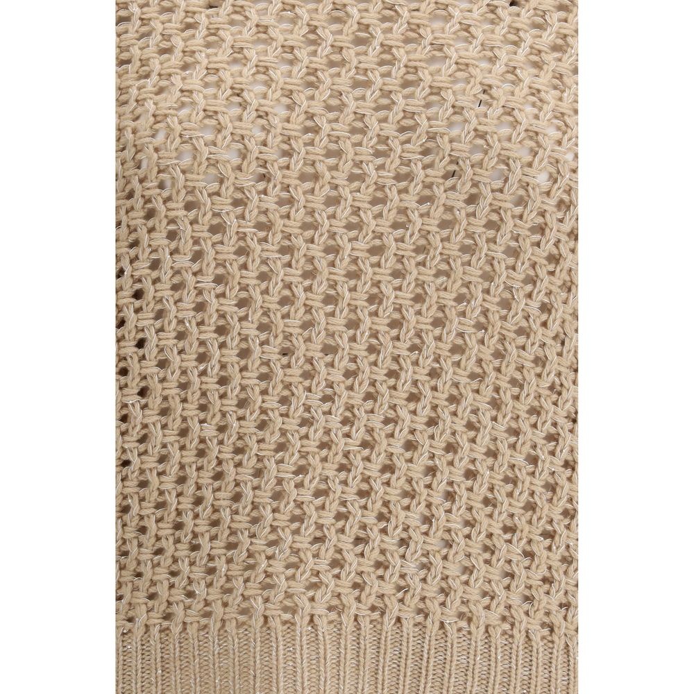 Fabiana Filippi Beige Wool Oves Aries Sweatshirt
