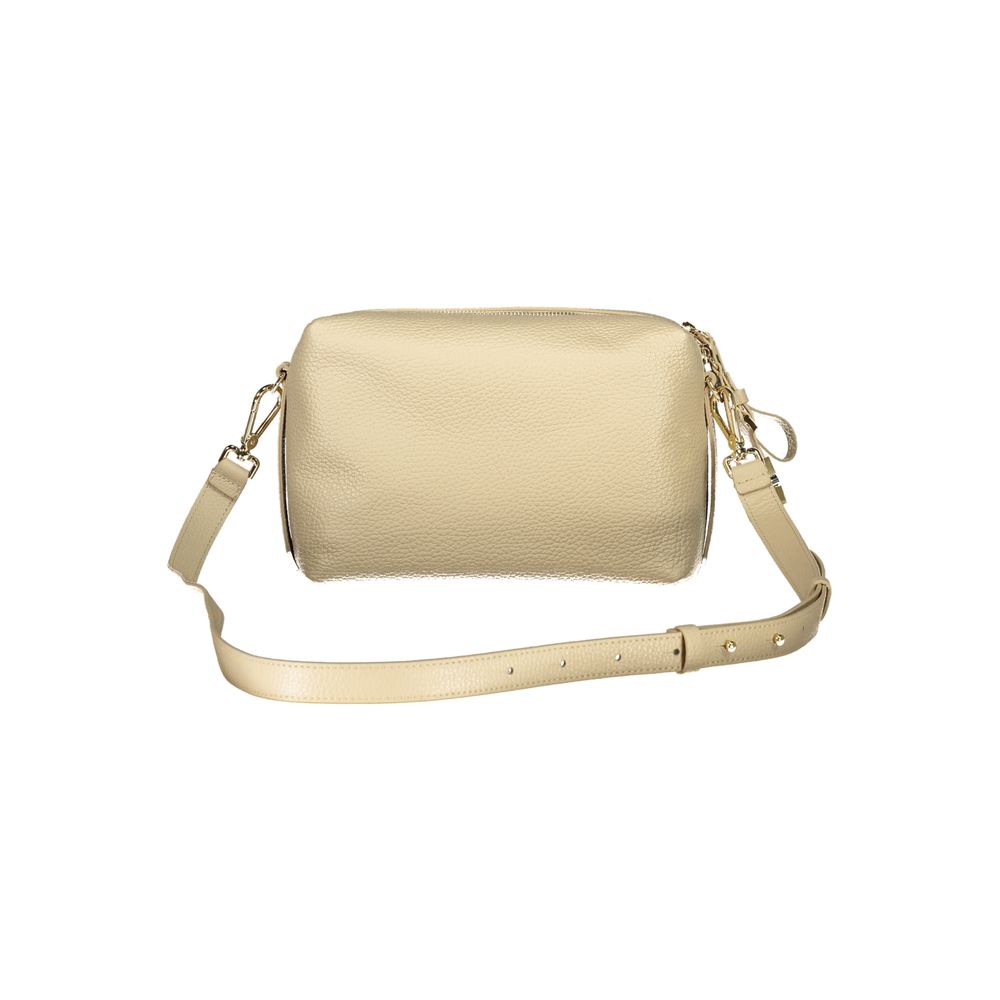 Coccinelle Beige Leather Woman Handbag LUNESCAPE